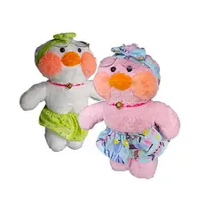 NACIONAL - Peluche De Pato Lalafanfan 30 Cm Suave Tiktok Lalafa Gafas