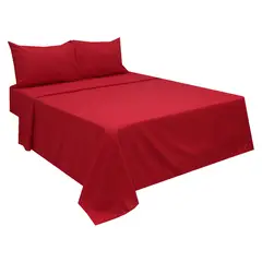 HOMETEX - SAB QUEEN NATURAL  ROJA