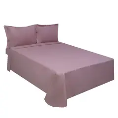 HOMETEX - SAB QUEEN 100% ALGODÓN PLATINO DE 500 HILO ORO ROSA