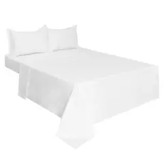 HOMETEX - SAB KING 100% ALGODÓN PLATINO DE 500 HILO BLANCA
