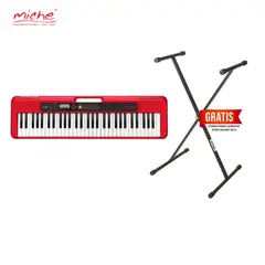 CASIO - TECLADO CT-S200 CASIOTONE COLOR ROJO