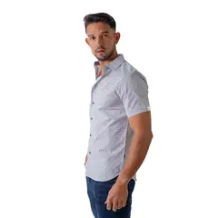 DKNY - Camisa Casual Wht para Hombre Blanco