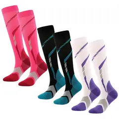 FITNICS - Medias de Compresion Mujer Hombre 20-30 mmHg Set x 3