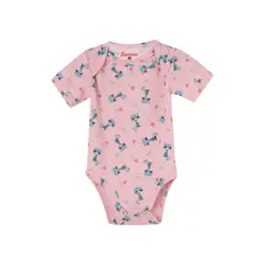 SANTANA - Body Estampado Bebé Manga Corta Niña Rosado Oscuro