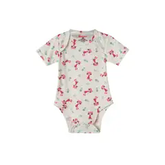 SANTANA - Body Estampado Bebé Manga Corta Niña Coral_.