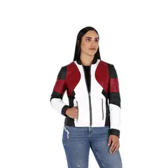 LA CHAQUETERIA - Chaqueta en Cuero Multicolor Akira