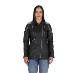 LA CHAQUETERIA - Chaqueta en Cuero Negro W53