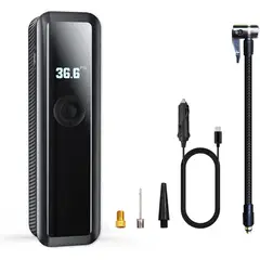 GEF - Compresor Aire Inflador Portatil Bomba Aire Carro Moto Bici