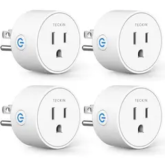 GEF - Toma Wifi Inteligente Enchufe Alexa Google Assistant X4 Unds