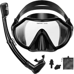 GEF - Set Snorkel Careta Gafas Buceo Mascara Natacion Profesional