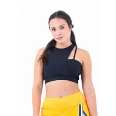 BELIFE - Top Deportivo Negro Cargadera Asim\\\\\\\\u00e9trica Para Mujer