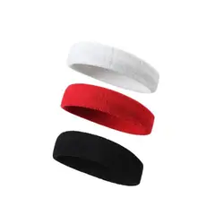 GENERICO - Balaca X 3 Unid Banda Toalla Elastica de Cabello Deporte Fitness