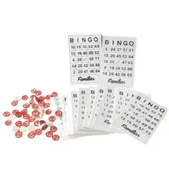 GENERICO - BINGO JUEGO DE MESA 40 TARJETAS EN PAPEL