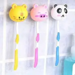 GENERICO - Portacepillo de Dientes para pared Cara de Animales para niños