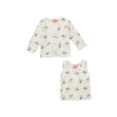 SANTANA - Camiseta Manga Larga + Esqueleto Bebé Niña Esmeralda