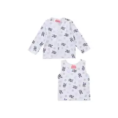 SANTANA - Camiseta Manga Larga + Esqueleto Bebé Niña Morado