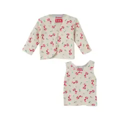 SANTANA - Camiseta Manga Larga + Esqueleto Bebé Niña Coral