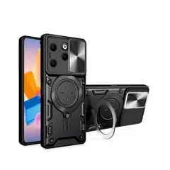 GENERICO - Estuche Proteccion Camara Con Soporte infinix Hot 40 4g Negro