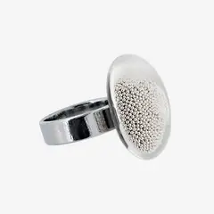 PYLONES - Anillo Hecho A Mano Galet Mini Plata