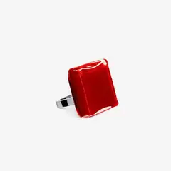 PYLONES - Anillo Hecho A Mano Cuadrado Mini