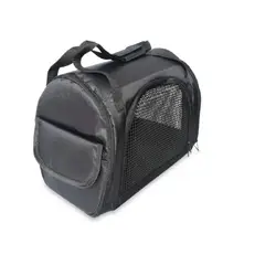 GENERICO - Maletín Morral Cargador Mediano NEGRO Para Perros Y Gatos