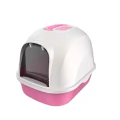 GENERICO - Baño Arenero Grande Para Gatos Con Filtro + Pala COLORROSADO