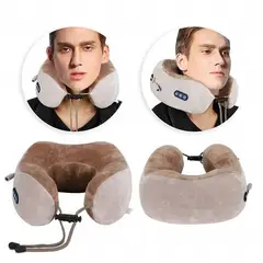 GENERICO - Masajeador Almohada Cervical Cuello De Viaje U Recargable