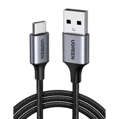 UGREEN - Cable USB-A a Tipo C Reforzado con Nylón 2m Negro