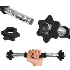 GENERICO - Barra Mancuerna Para Disco Standard Dos Seguros Mariposa