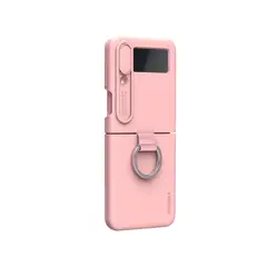 NILLKIN - Estuche Silicone Case Samsung Galaxy Z Flip 4 Rosa