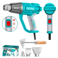 TOTAL - Pistola De Calor Profesional 1600 W +4 Accesorios,