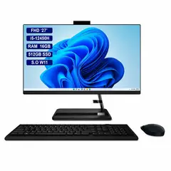 LENOVO - TODO EN UNO INTEL CORE I5-12450H SSD 512GB RAM 16GB LED 27 FHD