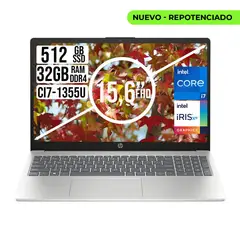 HP - PORTATIL INTEL CORE I7-1355U SSD 512GB RAM 32GB LED 15,6 FULL HD