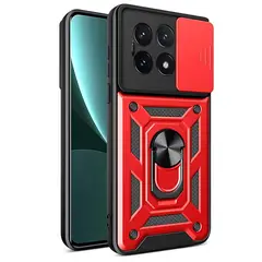 GENERICO - Funda Estuche Case Slider Compatible Con Xiaomi Poco X6 Pro 5G Rojo