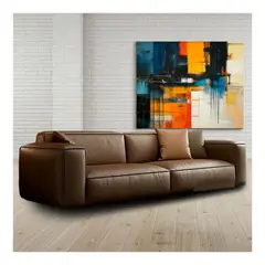 22 GRADOS DECORACION - Sofá Coffee en Cuero Natural 240x100cm