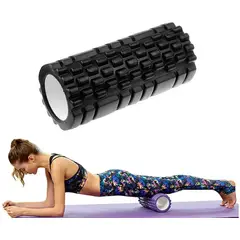 GENERICO - Rodillo Roller Foam Yoga Espuma Grabado Pilates Gym 30 X 8cm