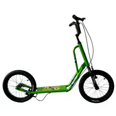 ATILA - Patineta Rin 16 en Acero para Niños color Verde