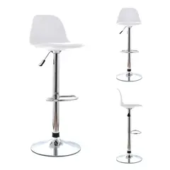 BONNO - Set X 3 Und Banco Para Bar Boat Blanco Blanco_.