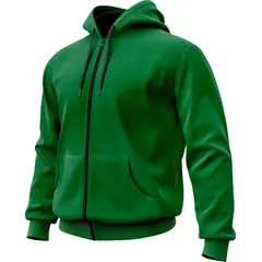 SEVEN ONE - Hoodie Buzo con cremallera Algodon Perchado 280Gr - Hombre