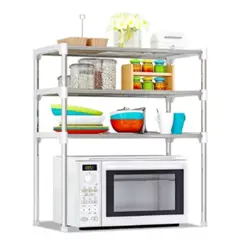GENERICO - Organizador Cocina Repisas 3 Niveles Horno Microondas