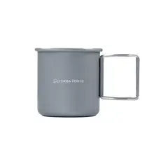 TERRAFORCE - Taza Aluminio Camping 300ml Gris