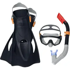 BESTWAY - Set Snorkel Careta Aletas Natacion Buceo 25020