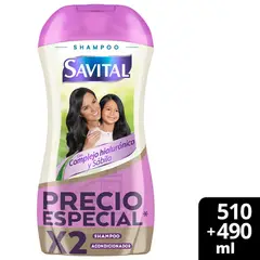 SAVITAL - SHAMPOO COMPLEJO HIALURONICO 510 ML+ Acondicionador 490ML