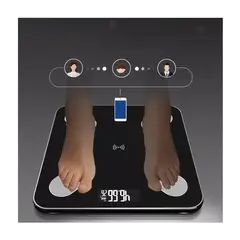 GENERICO - Bascula Intligente Bluetooth De Vidrio Medidas En Libras & Kg