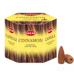DAYOSHOP - Incienso Hem Cono De Reflujo Canela Aroma Backflow X 40 Unid
