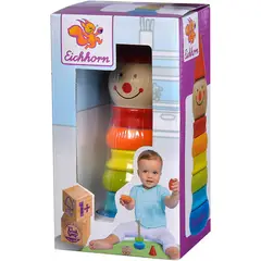 JUGANDO Y EDUCANDO - Juguete Apilable De Madera Con Forma De Payaso Niños Bebès