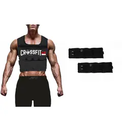 LAVEF - Chaleco De Peso Graduable 40 Lbs + Pesas tobilleras 1k