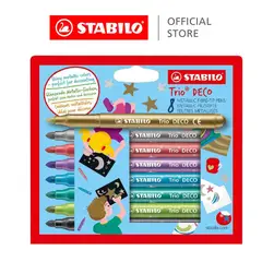 STABILO - Marcadores Trio Deco Set X 8 Colores Metalizados