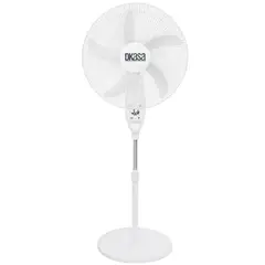 DKASA - Ventilador De Pedestal Recargable 18 Pulgadas Blanco