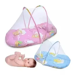 MIELTECH - Toldillo mosquitero bebe plegable portátil cuna NIÑA